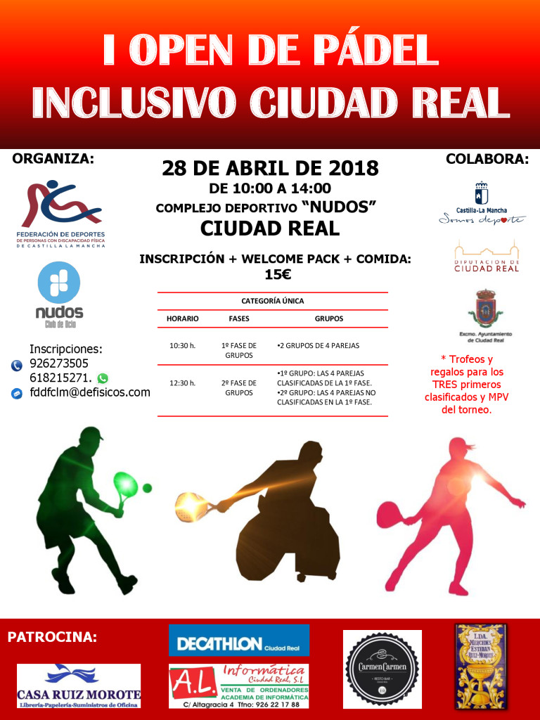 Cartel. I OPEN DE PÁDEL INCLUSIVO CIUDAD REAL (2) copia