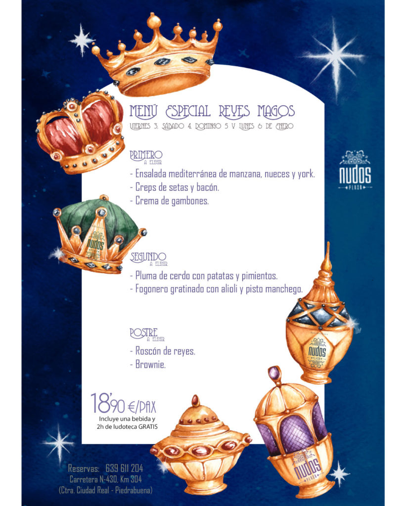 Menú Especial Reyes Magos en Nudos Plaza – Nudos